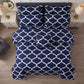 7 Pcs Quilted Comforter Set - Blueline