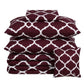 7 Pcs Quilted Comforter Set - Maroon