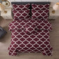 7 Pcs Quilted Comforter Set - Maroon