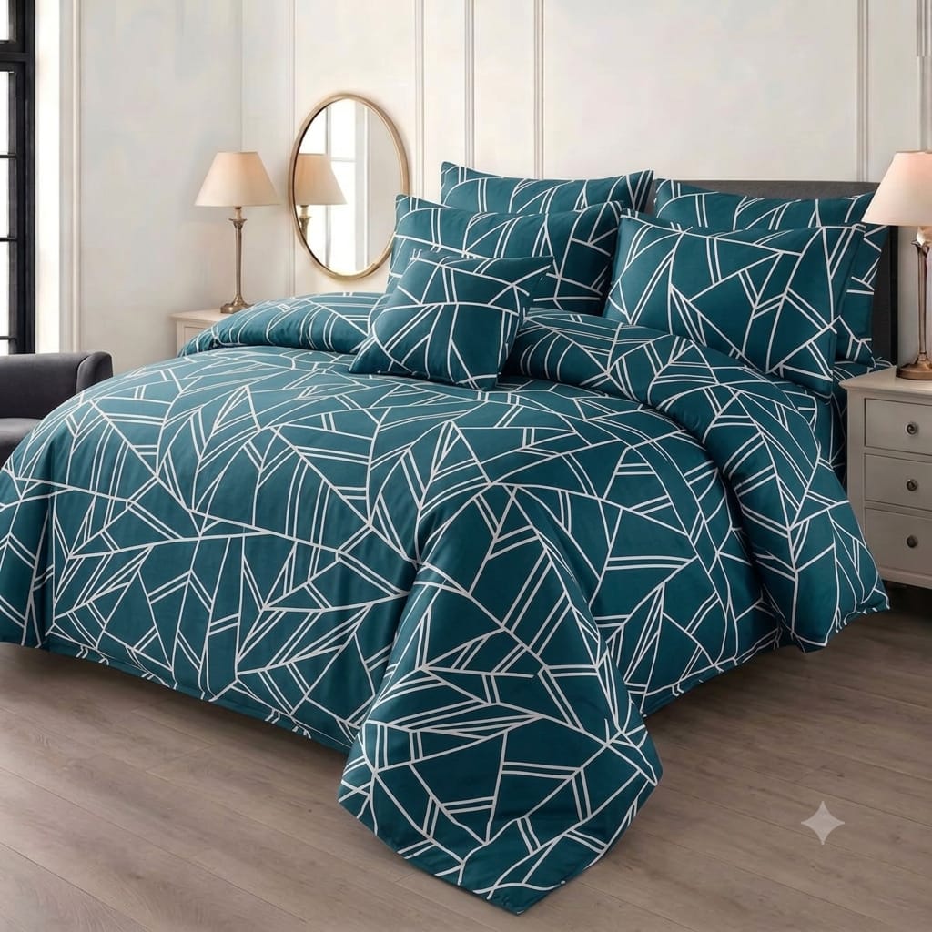 7 Pcs Quilted Comforter Set - Gloria
