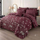 7 Pcs Quilted Comforter Set - Red Balocthe