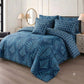 7 Pcs Quilted Comforter Set