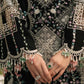 BIN_ILYAS Lawn 90/70 EMBROIDERED 3PC WITH EMBROIDERED SHAWL