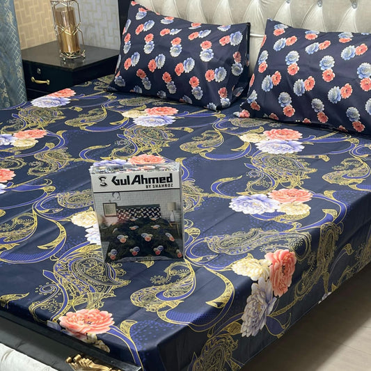 GulAhmed 3Pcs Bedsheet -23