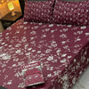 Al karam 3 Pcs Bedsheet - White Bloom