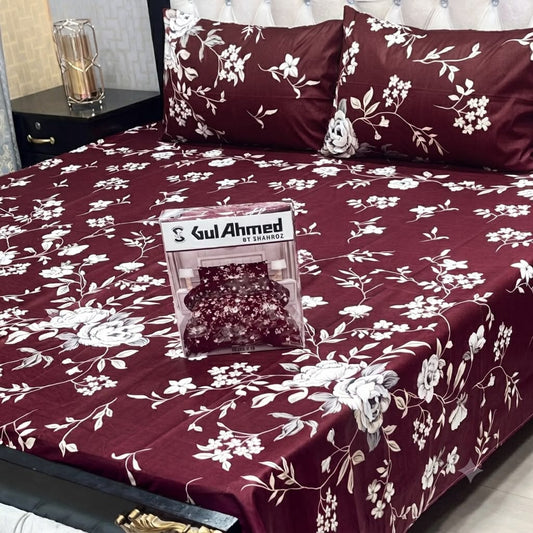 GulAhmed 3Pcs Bedsheet -04