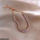 TBCH172 XST Baguette Joint Hand Bracelet Adjustable - CBCH