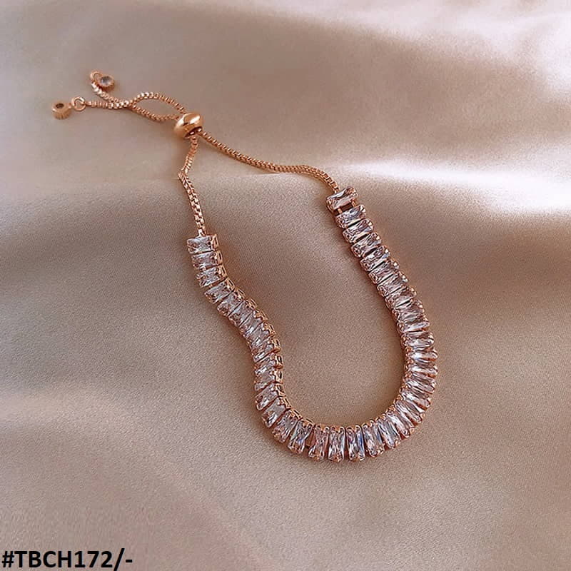 TBCH172 XST Baguette Joint Hand Bracelet Adjustable - CBCH