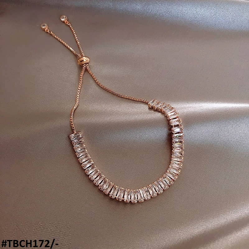 TBCH172 XST Baguette Joint Hand Bracelet Adjustable - CBCH