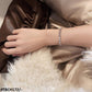 TBCH172 XST Baguette Joint Hand Bracelet Adjustable - CBCH