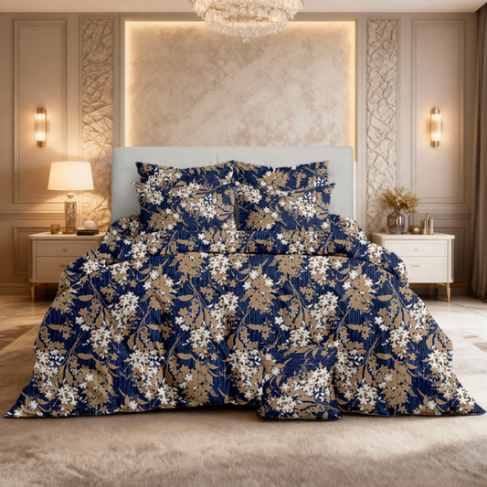 4 Pcs Quilted Comforter Set – 013