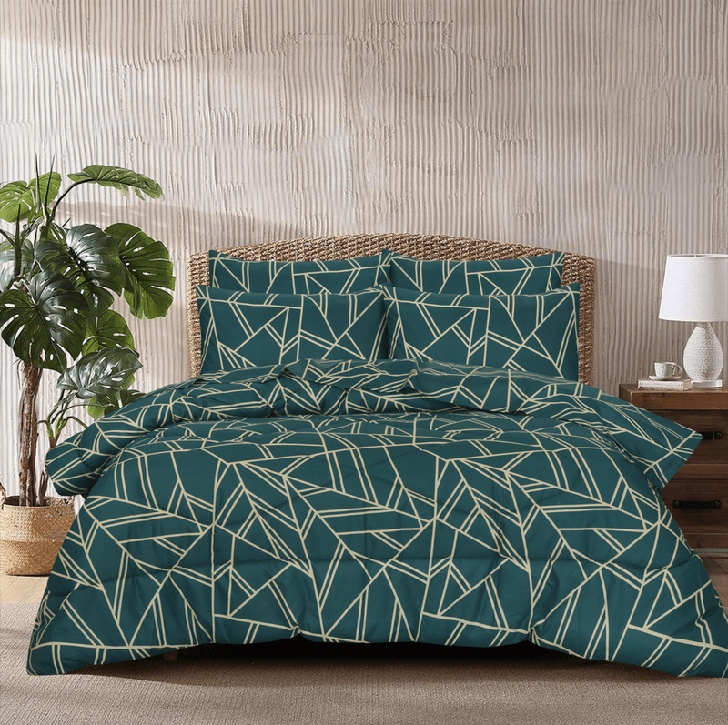 4 Pcs Quilted Comforter Set – 016