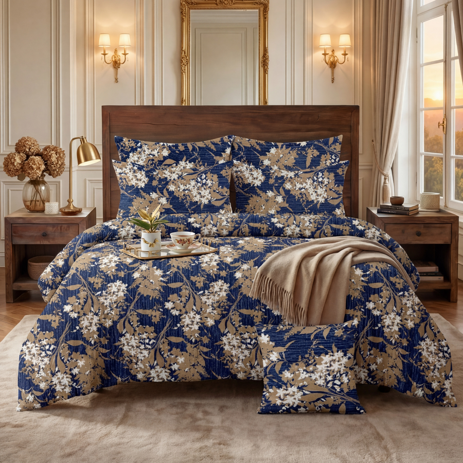 4 Pcs Quilted Comforter Set – 013