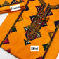 2PC CROSS STITCH EMB SUIT yellow