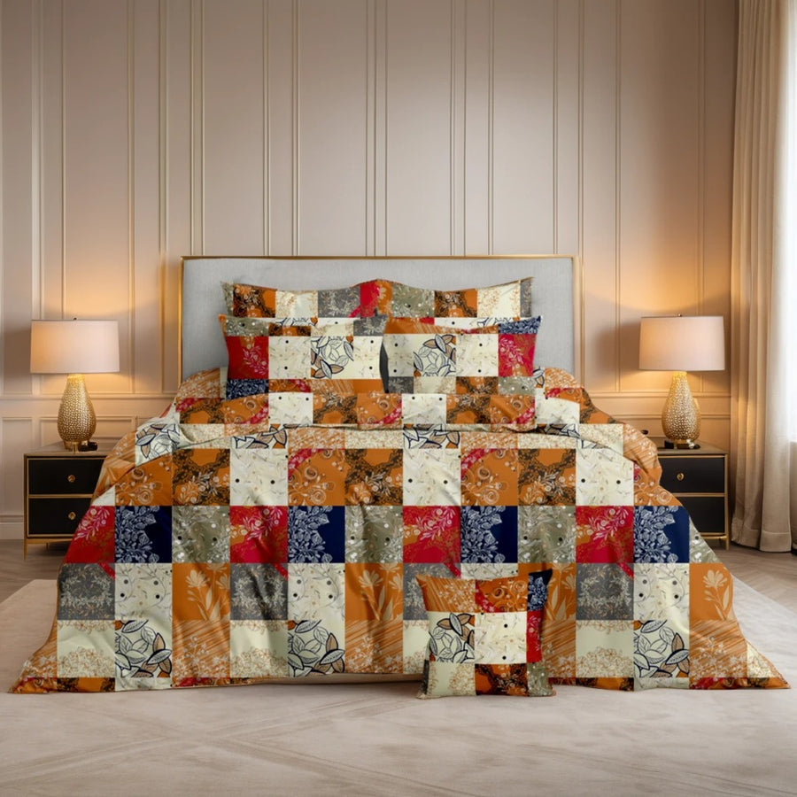 4 Pcs Quilted Comforter Set – 031