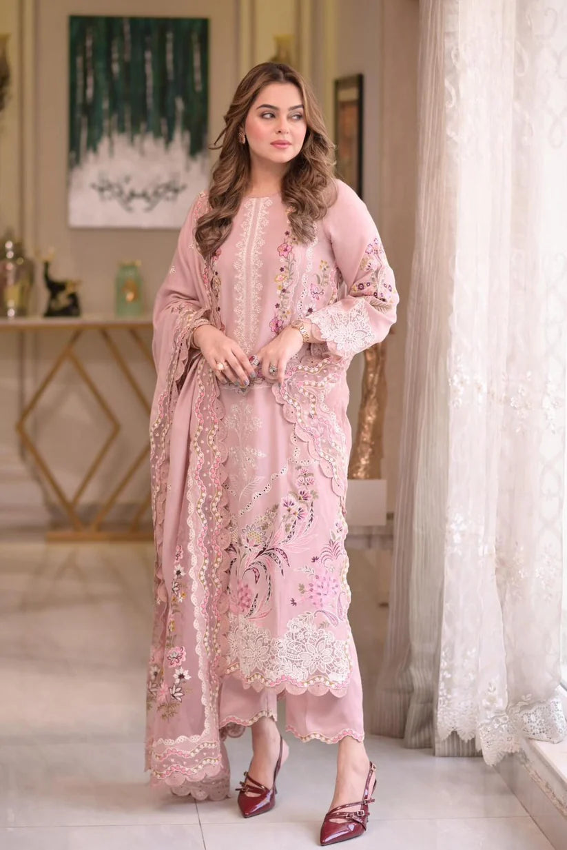 Alhamdulilla* *Aneelas MOST DEMANDING EDITION* *03PCS UNSTITCHED SUIT* *FABRIC Lawn 90’88*