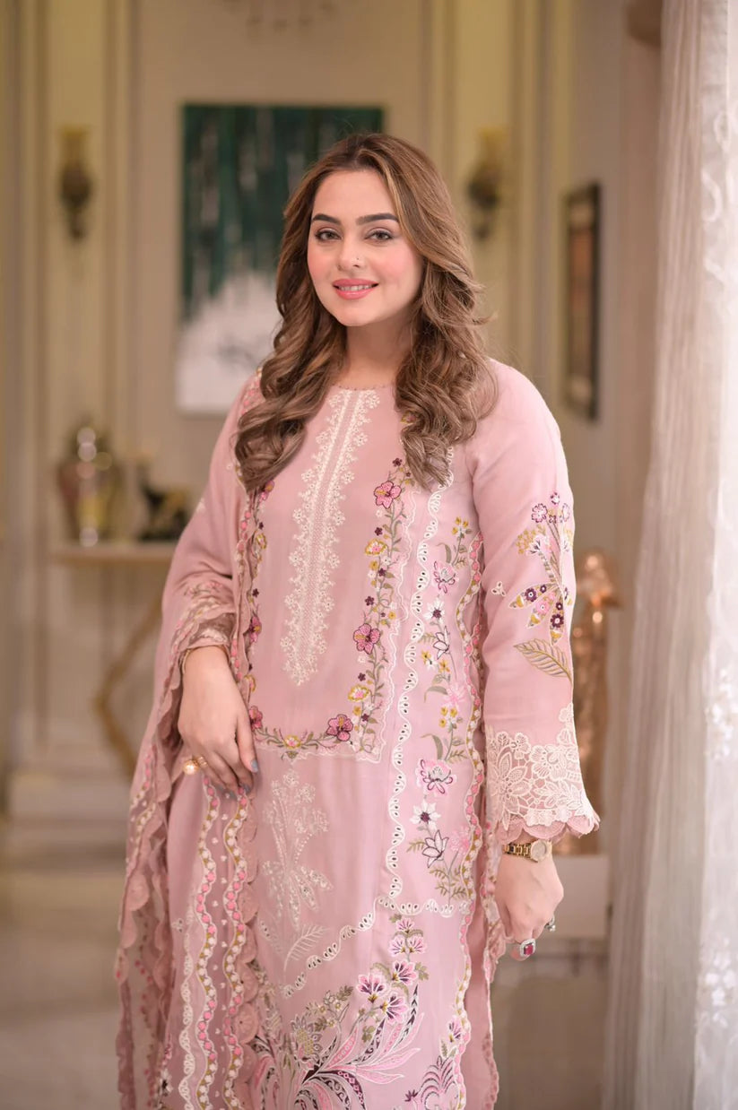 Alhamdulilla* *Aneelas MOST DEMANDING EDITION* *03PCS UNSTITCHED SUIT* *FABRIC Lawn 90’88*