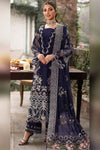 KAHF 3PC UNSTITCHED lawn 90/70 EMBROIDERED WITH EMBROIDERED SHAWL & PLAIN lawn 90/70 TROUSER