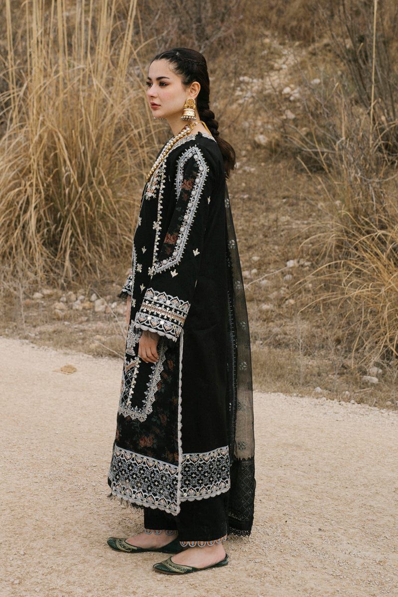` 🍂*_Qalamqar 1104_*🍂 *Luxury Embroidered 3-Piece* *STUFF: Best Export Quality Airjet Lawn (90/70)*