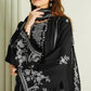 CROSS STITCH LUXURY summer UNSTITCHED EMBROIDERED 3PC