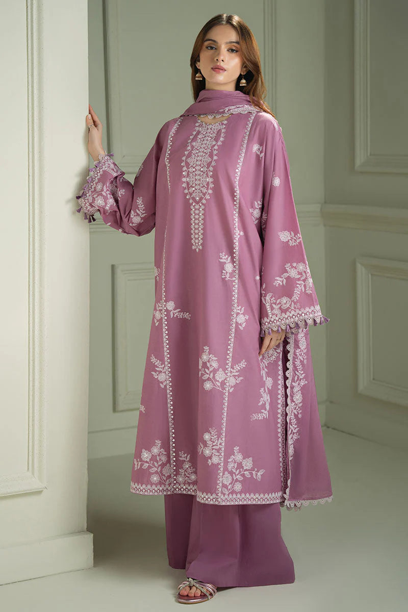 CROSS STITCH LUXURY WINTER UNSTITCHED EMBROIDERED 3PC WITH Lawn 90/70 EMBROIDERED SHAWL