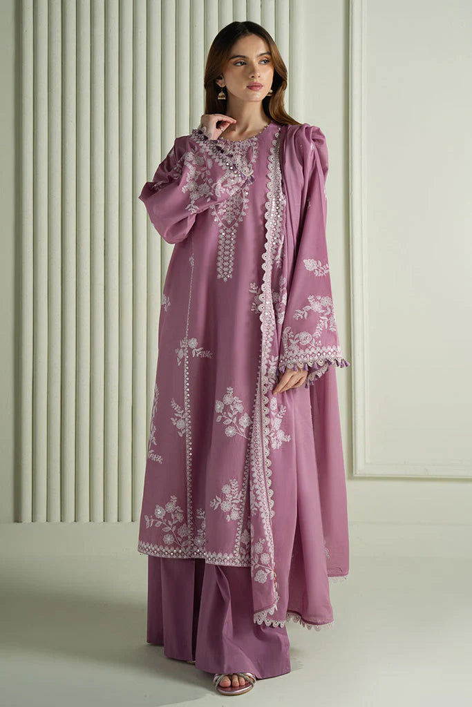 CROSS STITCH LUXURY WINTER UNSTITCHED EMBROIDERED 3PC WITH Lawn 90/70 EMBROIDERED SHAWL