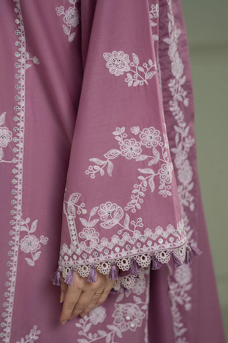 CROSS STITCH LUXURY WINTER UNSTITCHED EMBROIDERED 3PC WITH Lawn 90/70 EMBROIDERED SHAWL