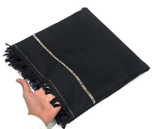 SPECIAL BLACK Men's Winter Wool shawl